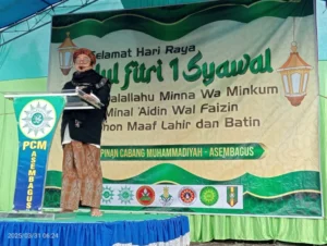 Pelaksanaan Sholat Idul Fitri 1446 H PCM Asembagus, Situbondo Berlangsung Khidmat