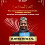 Kabar Duka Alumni IMM UIN Sunan Ampel Surabaya Dr Choirul Mahfud MPdI Telah Berpulang