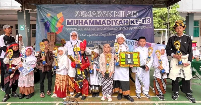 SD Musix Semarakkan Pawai Milad ke-113 Muhammadiyah dengan Cosplay Tokoh Muhammadiyah hingga Pahlawan Nasional