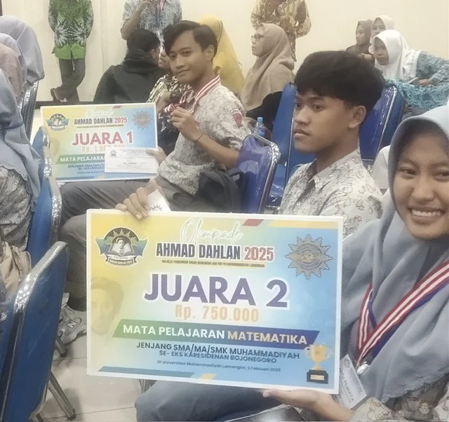 Aktivis IPM SMA Muh1ba Juara Matematika di Olimpiade Ahmad Dahlan 2025