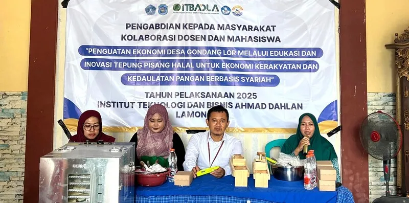 ITBADLA Berkolaborasi dengan UB Latih Ibu-Ibu PKK Gondang Lor Olah Buah Jadi Tepung