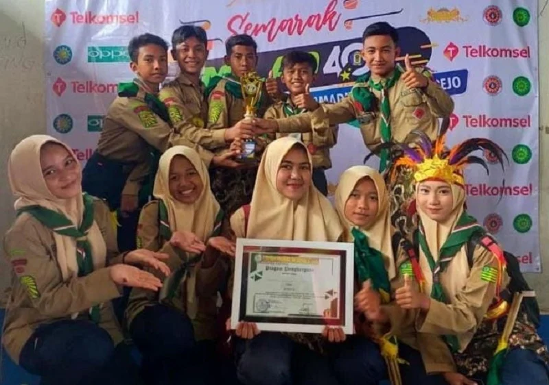 MTs Muda Kedungadem Juara II Semaphore