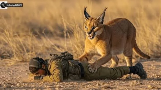 Kucing Caracal Serang Tentara Israel di Gurun Naqab