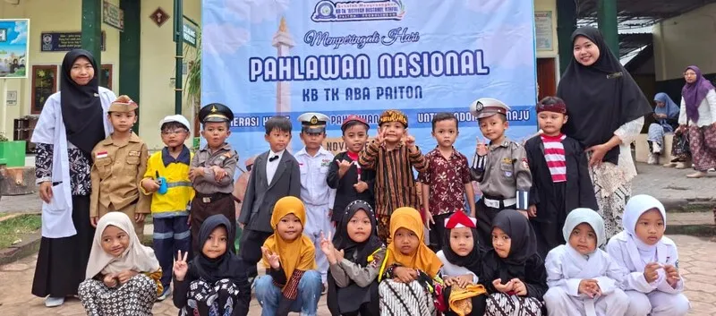 KB-TK ABA Paiton Tanamkan Jiwa Patriotisme Sejak Dini di Peringatan Hari Pahlawan