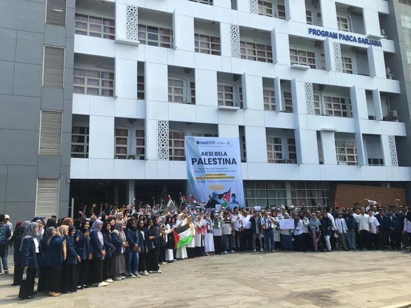 Aksi Doa dan Galang Dana Palestina di UMG