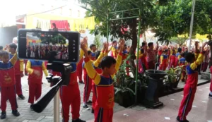 Peringati HAN, SD Muhammadiyah Kota Blitar Laksanakan Senam Anak Indonesia Hebat Serentak via Live Streaming