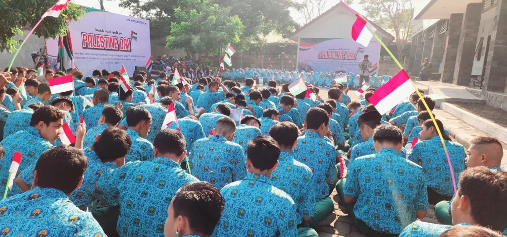 Aksi Bela Palestina, SMK Mutia Ngoro Serukan Ini