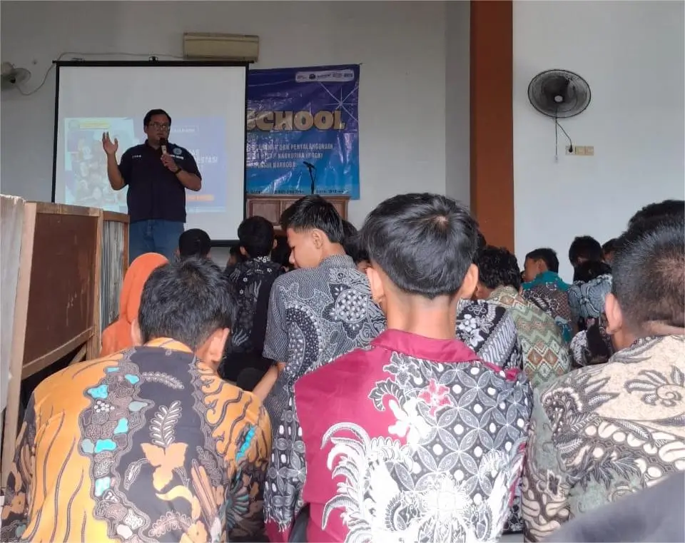 BNNK Gresik Goes to School ke SMK Muhammadiyah 2 Gresik untuk Sosialisasi Gresik Bersih Narkoba