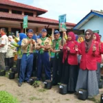 Hijaukan Masjid, Kwarda HW Kabupaten Blitar Ikut Tanam Sayur di Milad ke-108 ‘Aisyiyah