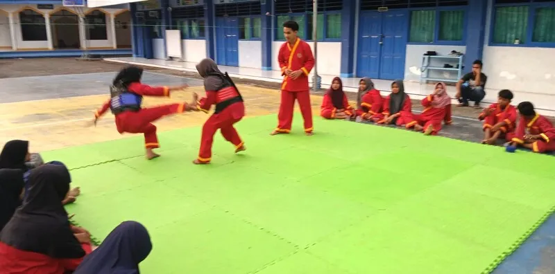 Asah Mental dan Keberanian Siswa, Tapak Suci MTs Muhammadiyah 4 Bulubrangsi Adakan Uji Tanding