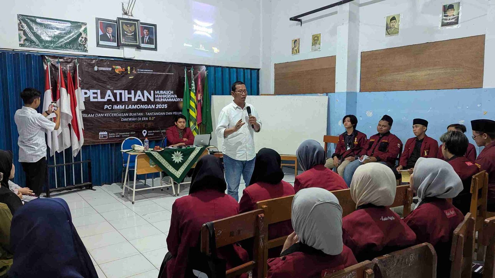 Ketua LPCRPM PWM Jatim Tekankan Ideologi Muhammadiyah sebagai Cara Pandang dalam PM3 IMM Lamongan.
