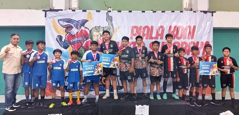 Berkat Ketekunan Berlatih, SDM Limas Raih Emas di Kejuaraan Kabaddi Piala KONI Kota Surabaya