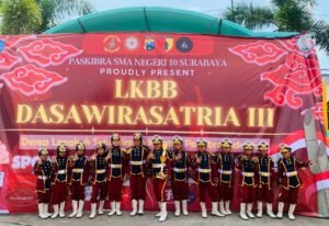Kontingen Paskibra SD Muhammadiyah 7 Surabaya Sabet Juara 3 LKBB Dasawirasatria