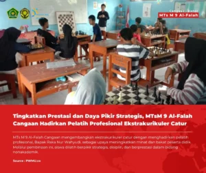 MTsM 9 Al-Falah Cangaan Hadirkan Pelatih Profesional Ekstrakurikuler Catur