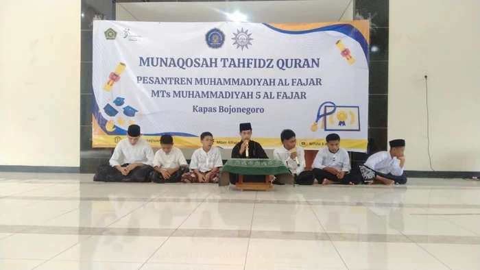 Uji Hafalan Dua Juz, MTs Muhammadiyah Al Fajar Kapas Sukseskan Munaqasah Tahfidz