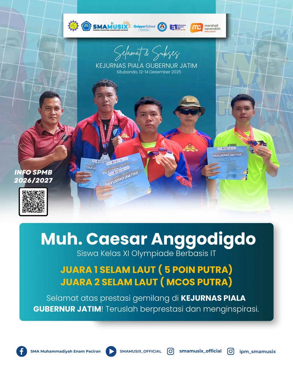 Siswa SMAMUSIX Karangasem Borong Dua Medali di Kejurnas Selam 2025