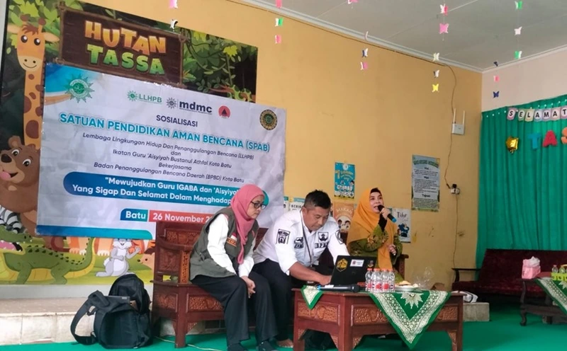 Sosialisasi SPAB, Guru Aisyiyah Kota Batu Siap Tangguh Hadapi Bencana