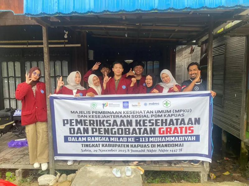 Milad ke-113 Muhammadiyah, MPKU Kapuas dan UMB Hadirkan Layanan Kesehatan Gratis
