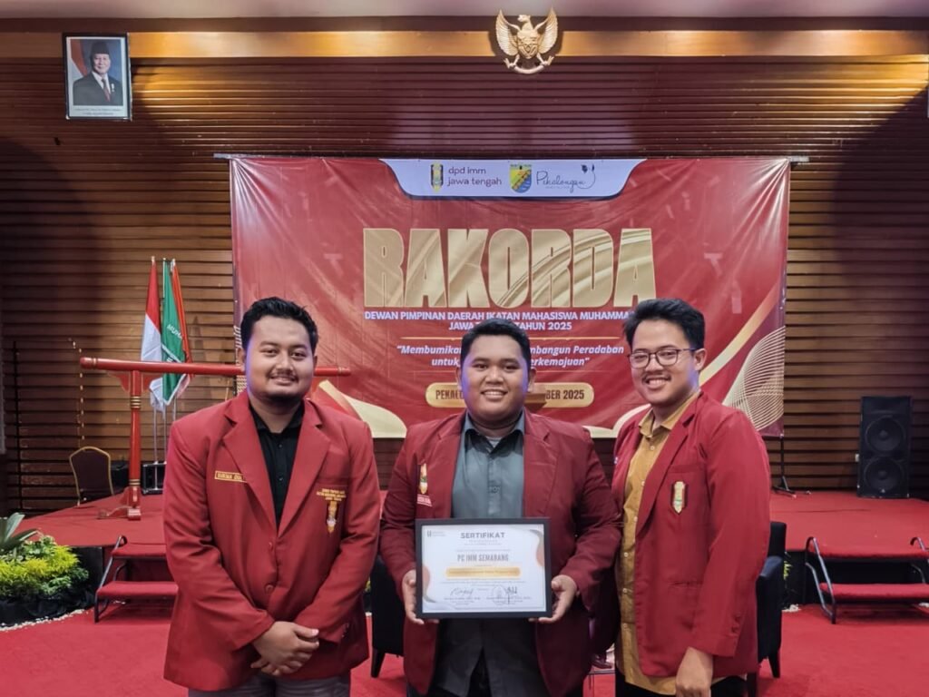 PC IMM Kota Semarang Raih Penghargaan Cabang Paling Inovatif di Rakorda IMM Jateng 2025