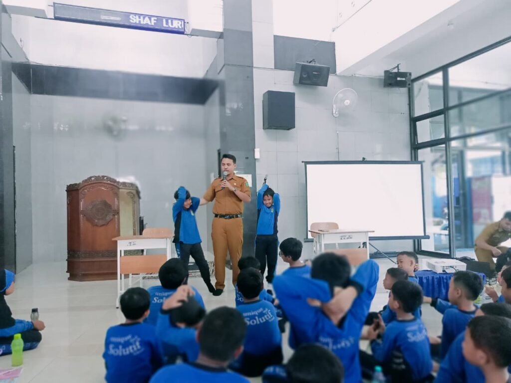 SD Muhammadiyah 1 Krian gelar Edukasi dan Simulasi Tanggap Bencana BPBD