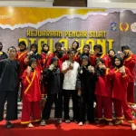 Spemsa Borong Piala KONI di Kejuaraan pencak silat tingkat Pelajar SMP 2025