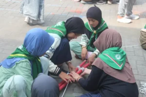 Creative Challenge hingga Pionering, Kemah Akbar Kwarcab HW Menganti Tanamkan Nilai Kepanduan