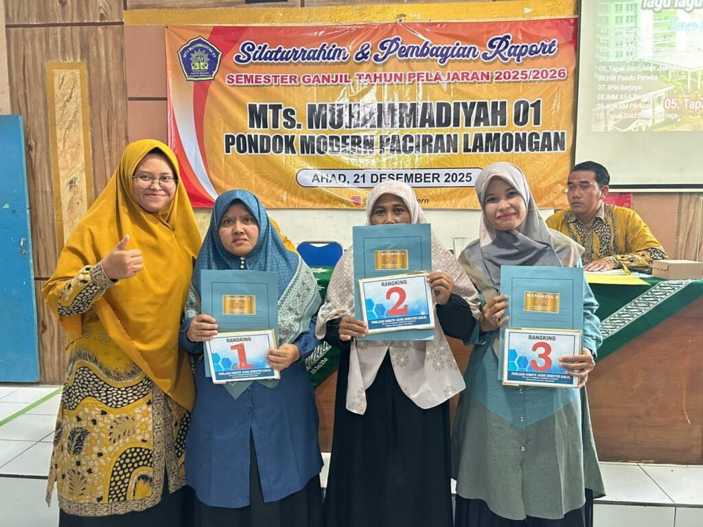 MadtsaMutu Pondok Modern Paciran Gelar Silaturahmi Wali Murid dan Pembagian Rapor, Inilah Peraih Prestasi Masing-masing Kelas
