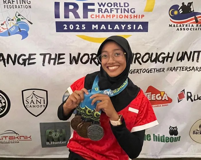 Mahasiswa Umsida Bawa Pulang Empat Medali Kejuaraan Dunia Rafting