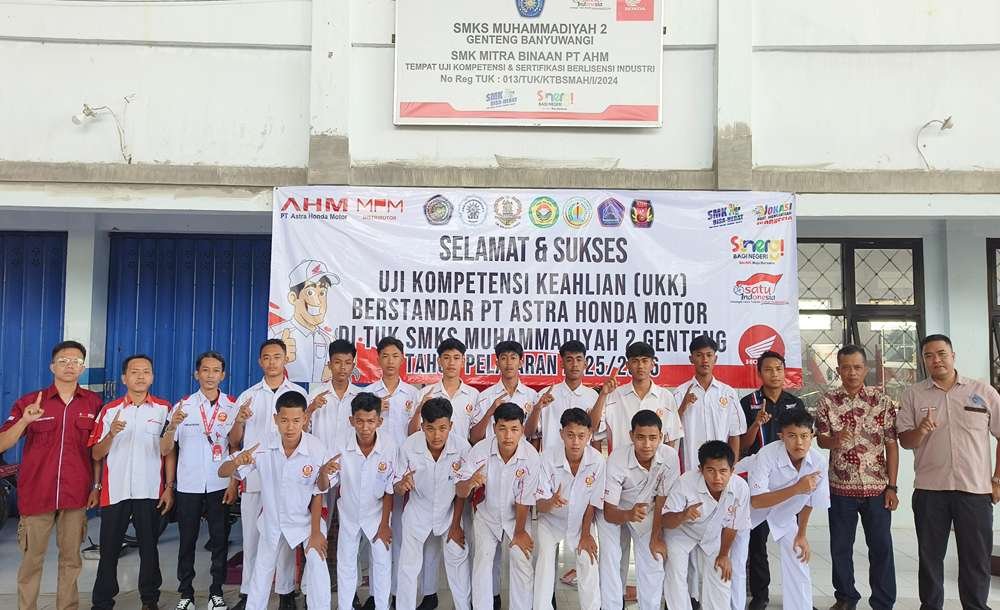 Ratusan Siswa SMK se-Karesidenan Besuki Ikuti Uji Kompetensi di SMK Muda Genteng