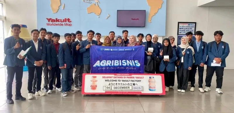 Prodi Agribisnis UMG Perkuat Kompetensi Mahasiswa melalui Kunjungan ke Pabrik Yakult