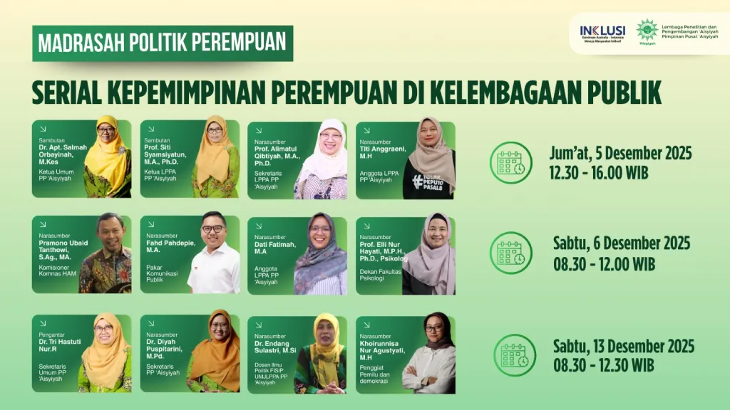 Aisyiyah Gelar Madrasah Politik untuk Cetak Pemimpin Tangguh di Lembaga Publik