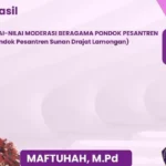 Teliti Internalisasi Nilai Moderasi Beragama di Pondok Pesantren, Disertasi Maftuhah Banjir Pujian dari Dewan Penguji