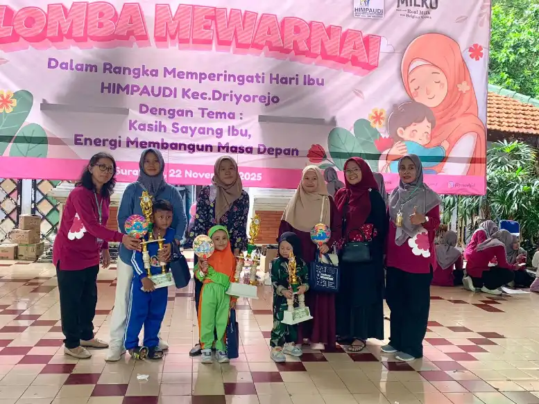 Borong Juara, Kober Aisyiyah 38 KBD Meriahkan Lomba Mewarnai Himpaudi Driyorejo