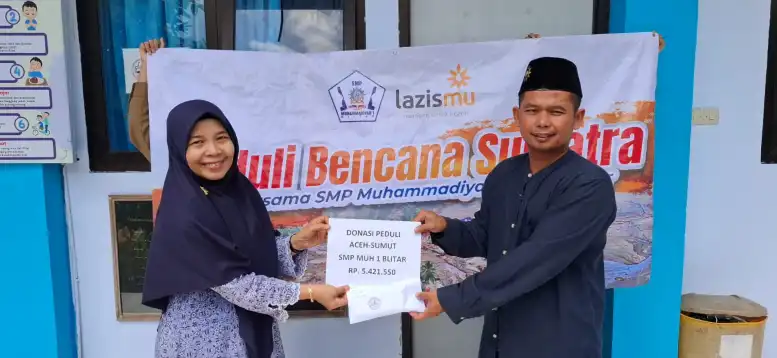 Gelombang Solidaritas SMP Muhammadiyah 1 Blitar, Kumpulkan Rp5,4 Juta untuk Korban Bencana Aceh–Sumut