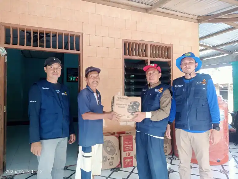 Lazismu Jatim Salurkan Logistik dan Fasilitas Masjid di Lokasi Banjir Langkat