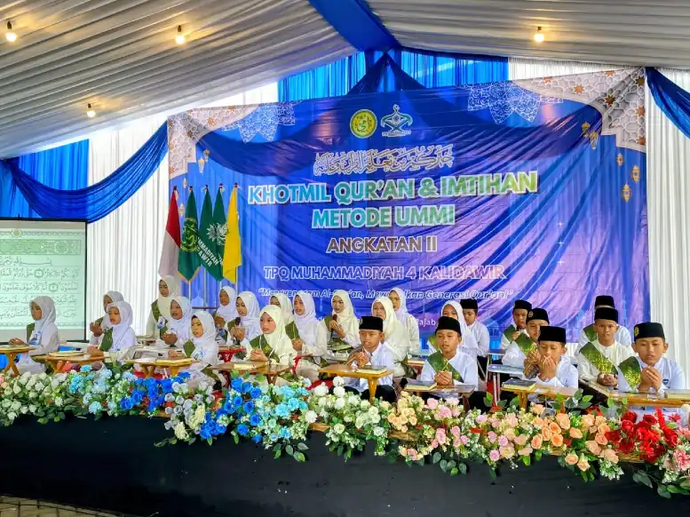 Khutmul Quran dan Imtihan TPQ Muhammadiyah 4 Kalidawir Teguhkan Komitmen Wujudkan Generasi Qurani