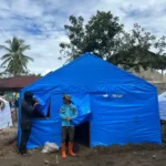 Bersama Masyarakat Terdampak, MDMC Jateng Mulai Bangun Hunian Darurat di Tapsel