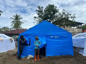 Bersama Masyarakat Terdampak, MDMC Jateng Mulai Bangun Hunian Darurat di Tapsel