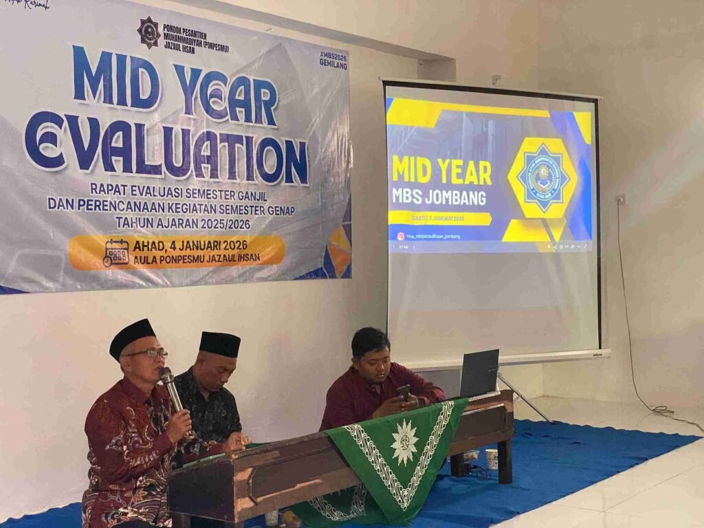 SMA dan Pondok MBS Jaza’ul Ihsan Jombang Gelar Mid Year Meeting, Perkuat Evaluasi dan Mutu Pendidikan