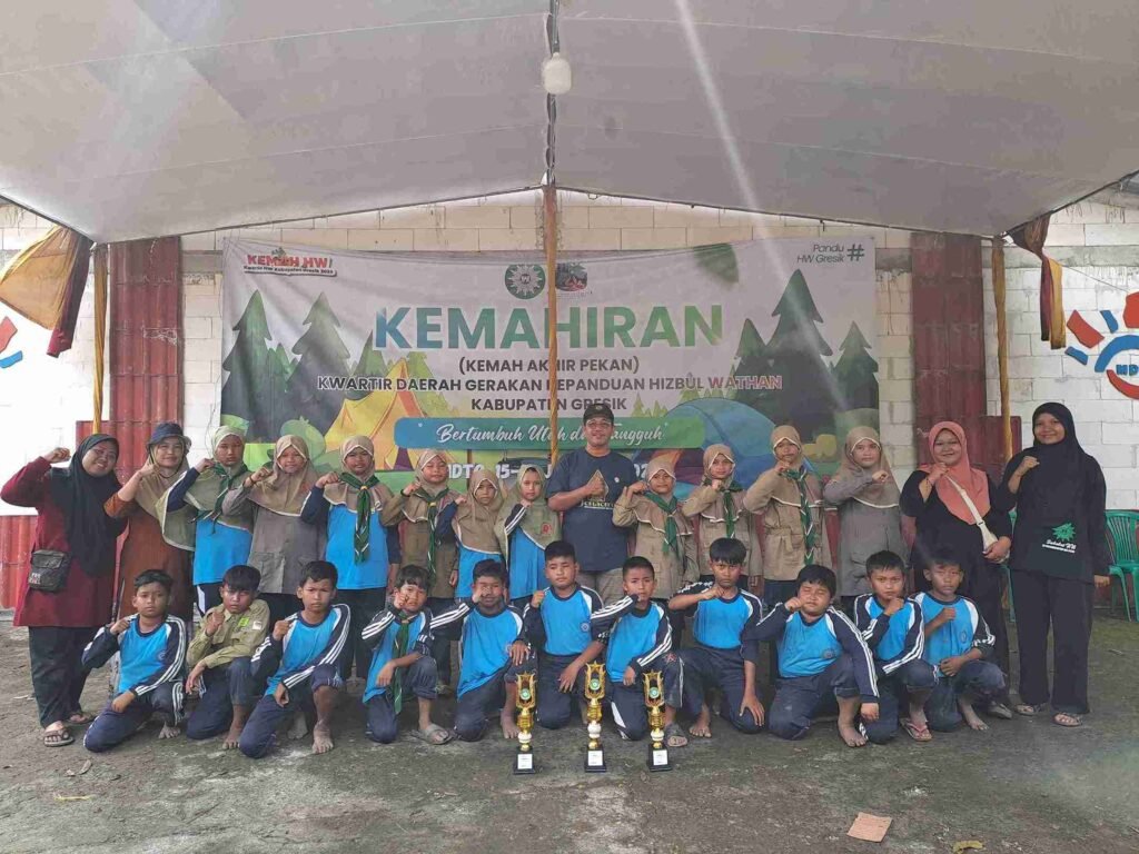 Tangguh di Tengah Hujan, SD Muhammadiyah Melirang Borong Tiga Juara Kemahiran HW Kwarda Gresik
