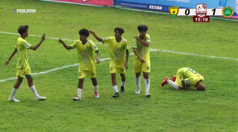 Kalah Tipis 1-2 dari Perseta, Langkah HWFC di Liga 4 Jatim Terhenti