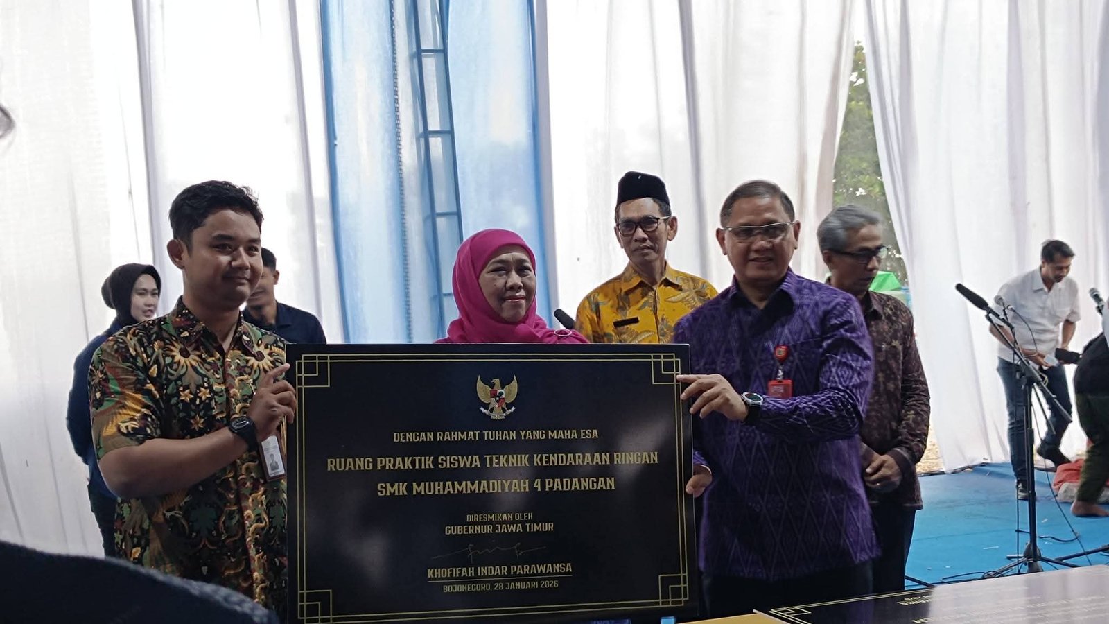 Gubernur Jatim Resmikan RPS TKR Berstandar Nasional di SMK Muhammadiyah 4 Padangan