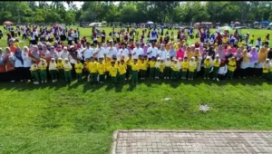 Peluncuran IGABA Mandiri di Ngawi Dirangkai Senam Massal Anak Aisyiyah