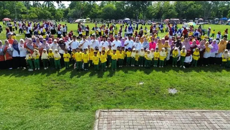 Peluncuran IGABA Mandiri di Ngawi Dirangkai Senam Massal Anak Aisyiyah