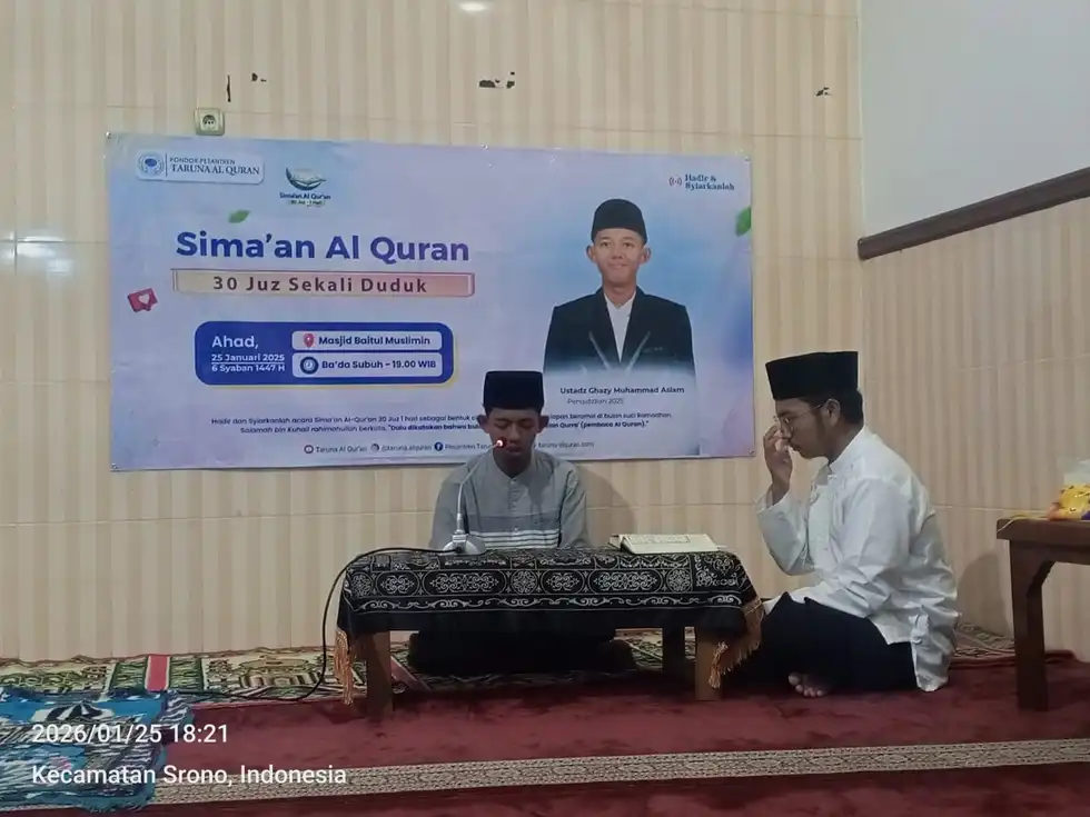 Tasmi’ Sya’ban bil Ghoib Digelar Sehari Penuh di Masjid Baitul Muslimin Srono