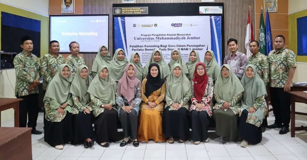 Fakultas Psikologi Unmuh Jember Adakan Pelatihan Konseling bagi Guru dalam Penguatan Kesehatan Mental Remaja