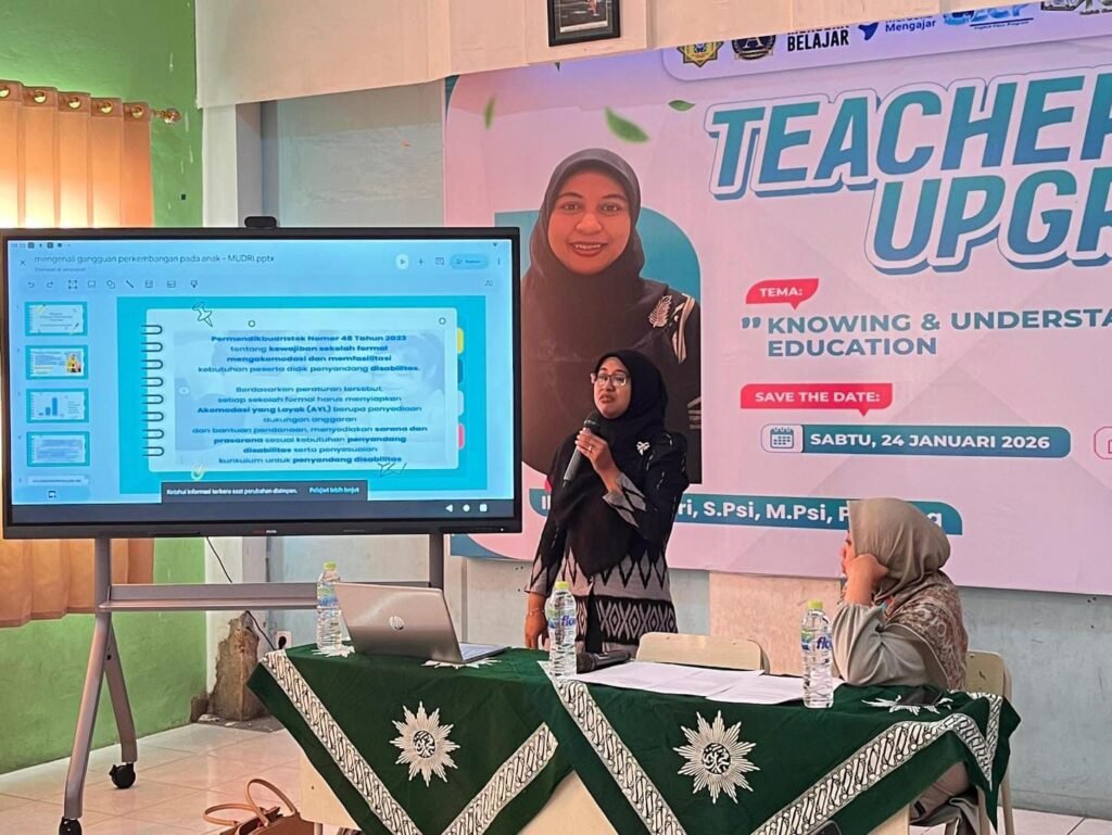 Perkuat Pemahaman Pendidikan Inklusi, SD Muhammadiyah 1 Driyorejo Gresik Gandeng PLPK SMAMIO Dalam Kegiatan Upgrading