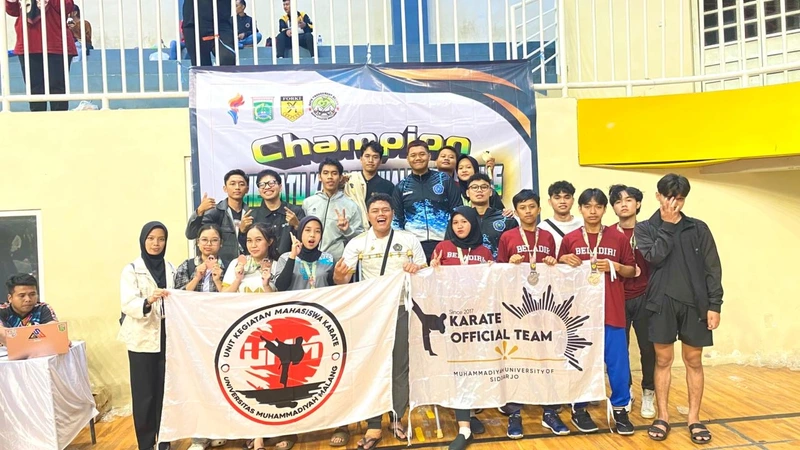 Karate UMM Borong Enam Medali di Batu Karate Challenge Open Tournament 2025