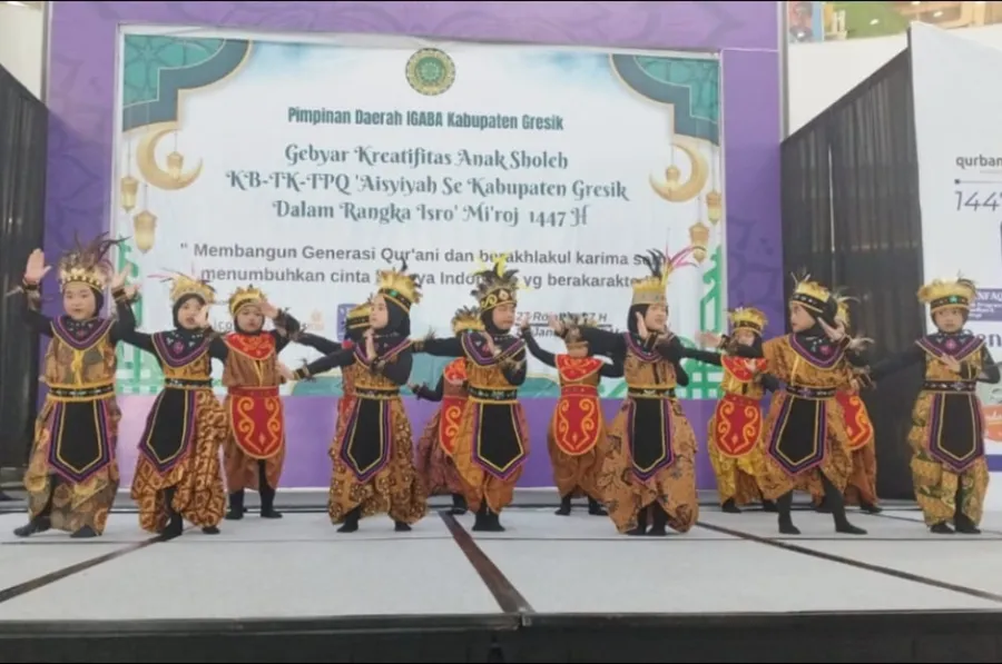 TKA ABA 45 Bambe Tampil Memukau di Peringatan Isra’ Mi’raj IGABA Gresik