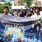 Ratusan Siswa Smamsa Semarakkan Isra Mi’raj lewat Pawai